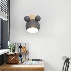 Wandleuchte Innen mit stilisiertem Mäusemotiv – Ansicht 01